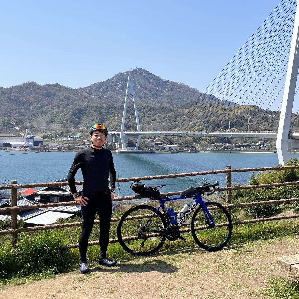 しまなみ海道でロードバイクと
